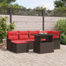 Tuin Sofa Set 7 st Bruin [Synthetisch]: Poly Rattan