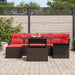 Tuin Sofa Set 7 st Bruin [Synthetisch]: Poly Rattan