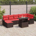 Tuin Sofa Set 8 st Bruin [Synthetisch]: Poly Rattan