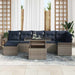 Tuin Sofa Set 8 st Grijs [Synthetisch]: Poly Rattan