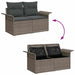 Tuin Sofa Set 10 st Grijs Poly Rattan