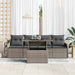 Tuin Sofa Set 5 st 4-Aantal zitplaatsen Grijs Poly Rattan