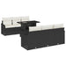 Tuin Sofa Set 7 st 6-Aantal zitplaatsen Zwart Poly Rattan