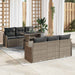 Tuin Sofa Set 7 st 6-Aantal zitplaatsen Grijs Poly Rattan