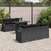 Tuin Sofa Set 7 st 6-Aantal zitplaatsen Zwart Poly Rattan