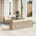 Tuin Sofa Set 8 st 7-Aantal zitplaatsen Beige Poly Rattan
