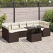 Tuin Sofa Set 8 st 7-Aantal zitplaatsen Bruin Poly Rattan