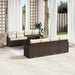 Tuin Sofa Set 9 st 8-Aantal zitplaatsen Bruin Poly Rattan