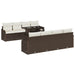 Tuin Sofa Set 9 st 8-Aantal zitplaatsen Bruin Poly Rattan