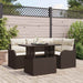 Tuin Sofa Set 5 st Bruin Poly Rattan