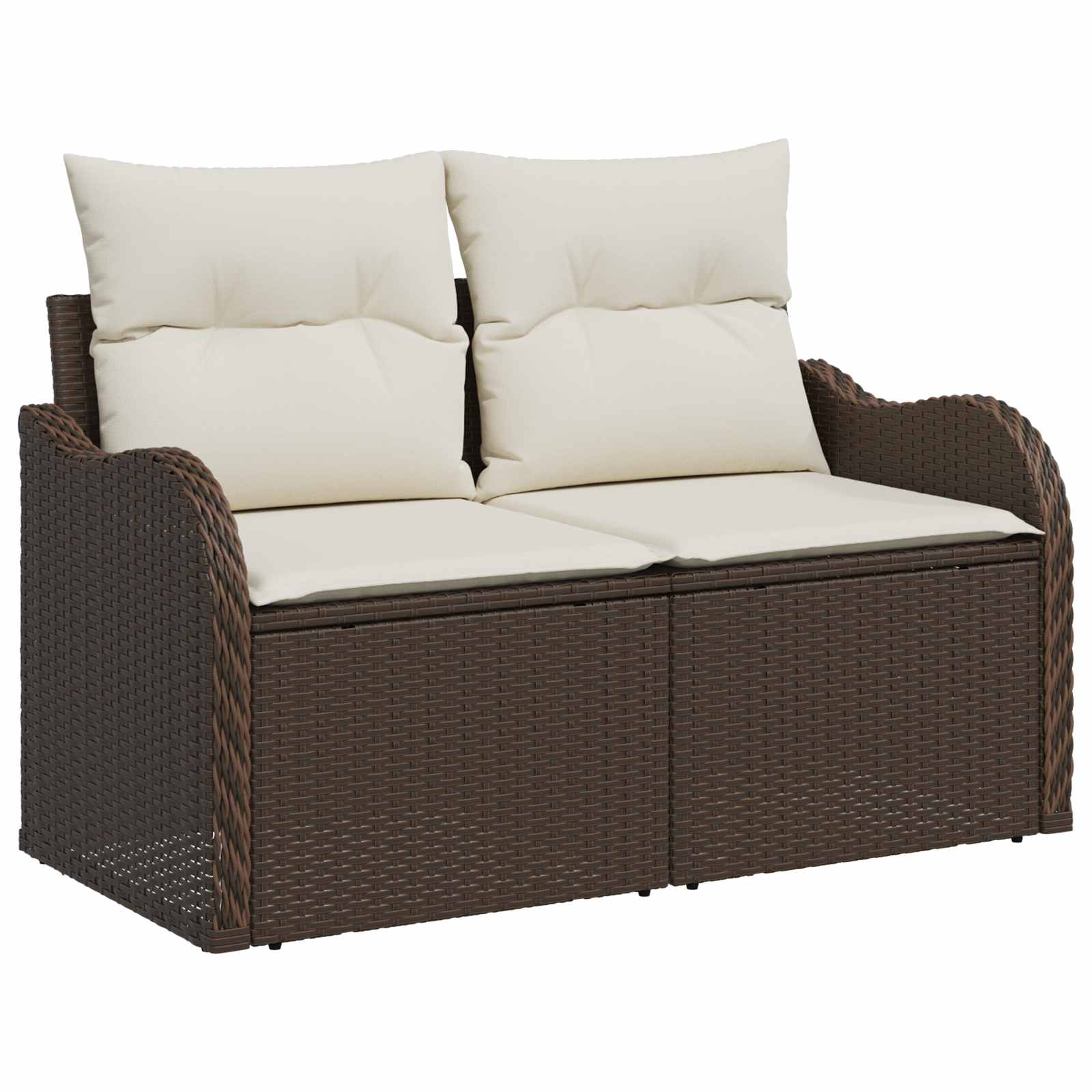 Tuin Sofa Set 6 st Bruin Poly Rattan