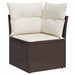 Tuin Sofa Set 6 st Bruin Poly Rattan