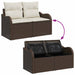 Tuin Sofa Set 6 st Bruin Poly Rattan
