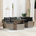 Tuin Sofa Set 6 st Grijs Poly Rattan