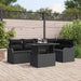 Tuin Sofa Set 6 st Zwart Poly Rattan