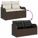 Tuin Sofa Set 9 st Bruin Poly Rattan