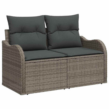 Tuin Sofa Set 9 st Grijs Poly Rattan