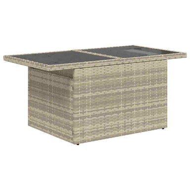 Tuin Sofa Set 9 st Lichtgrijs Poly Rattan