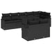 Tuin Sofa Set 9 st Zwart Poly Rattan