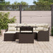 Tuin Sofa Set 7 st Bruin [Synthetisch]: Poly Rattan