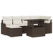 Tuin Sofa Set 7 st Bruin [Synthetisch]: Poly Rattan
