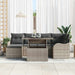 Tuin Sofa Set 7 st Grijs [Synthetisch]: Poly Rattan