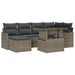 Tuin Sofa Set 7 st Grijs [Synthetisch]: Poly Rattan
