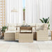 Tuin Sofa Set 7 st Beige [Synthetisch]: Poly Rattan