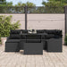 Tuin Sofa Set 7 st Zwart [Synthetisch]: Poly Rattan