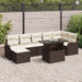 Tuin Sofa Set 8 st Bruin [Synthetisch]: Poly Rattan