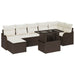 Tuin Sofa Set 8 st Bruin [Synthetisch]: Poly Rattan