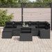 Tuin Sofa Set 8 st Zwart [Synthetisch]: Poly Rattan