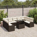 Tuin Sofa Set 10 st 9-Aantal zitplaatsen Bruin Poly Rattan