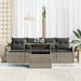 Tuin Sofa Set 5 st Grijs Poly Rattan