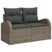 Tuin Sofa Set 5 st Grijs Poly Rattan
