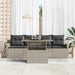 Tuin Sofa Set 5 st Lichtgrijs Poly Rattan