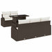 Tuin Sofa Set 6 st Bruin Poly Rattan
