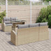 Tuin Sofa Set 6 st Beige Poly Rattan