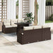 Tuin Sofa Set 7 st Bruin Poly Rattan
