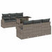 Tuin Sofa Set 7 st Grijs Poly Rattan