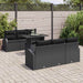 Tuin Sofa Set 7 st Zwart Poly Rattan