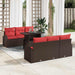 Tuin Sofa Set 7 st Bruin Poly Rattan