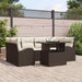 Tuin Sofa Set 7 st Bruin Poly Rattan