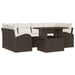 Tuin Sofa Set 7 st Bruin Poly Rattan