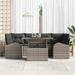 Tuin Sofa Set 7 st Grijs Poly Rattan