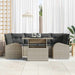 Tuin Sofa Set 7 st Lichtgrijs Poly Rattan