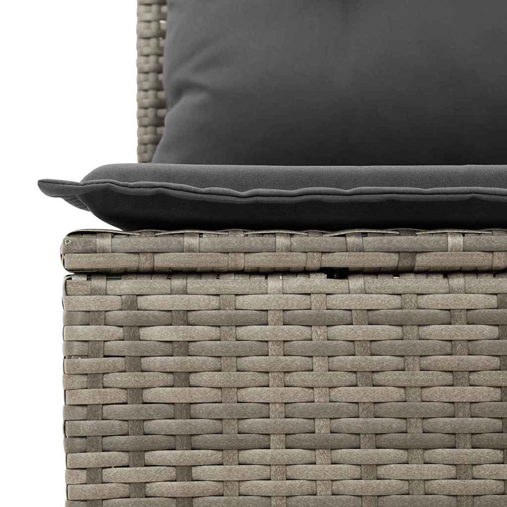 Tuin Sofa Set 8 st Grijs Poly Rattan