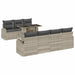 Tuin Sofa Set 8 st Lichtgrijs Poly Rattan