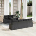 Tuin Sofa Set 8 st Zwart Poly Rattan