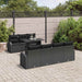 Tuin Sofa Set 8 st Zwart Poly Rattan